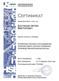 Сертификат Костюхин А.В.